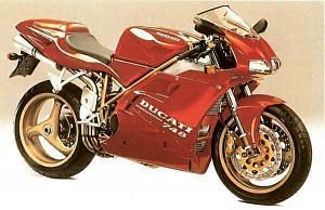 Strada 1995-1998 Wezmoto Rear Braided Brake Line Ducati 748 Biposta 