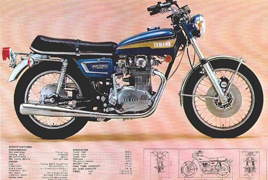 Yamaha Xs 650 1973 Motorcyclespecifications Com